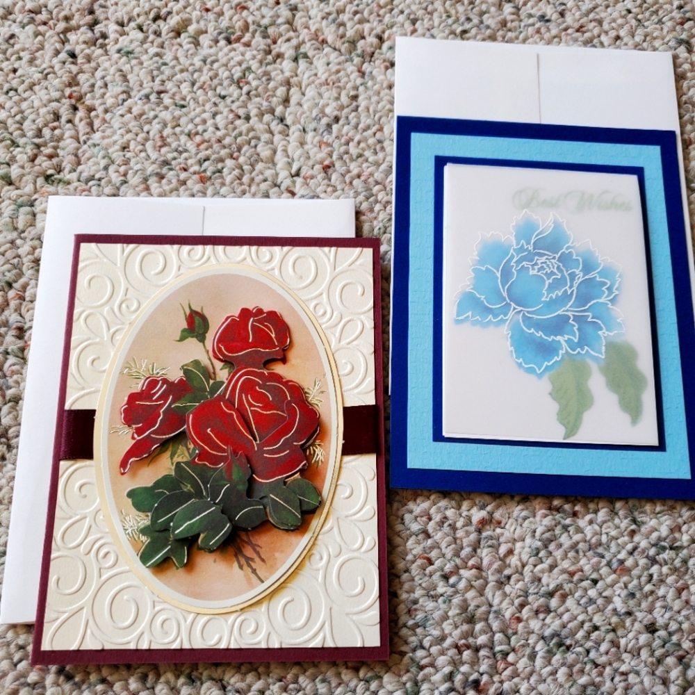 2 handmade Cards